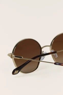 Ba&Sh LIORA gafas de sol de metal MARRON Best