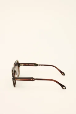 Ba&Sh LIZBET gafas de sol hexagonales ROJO