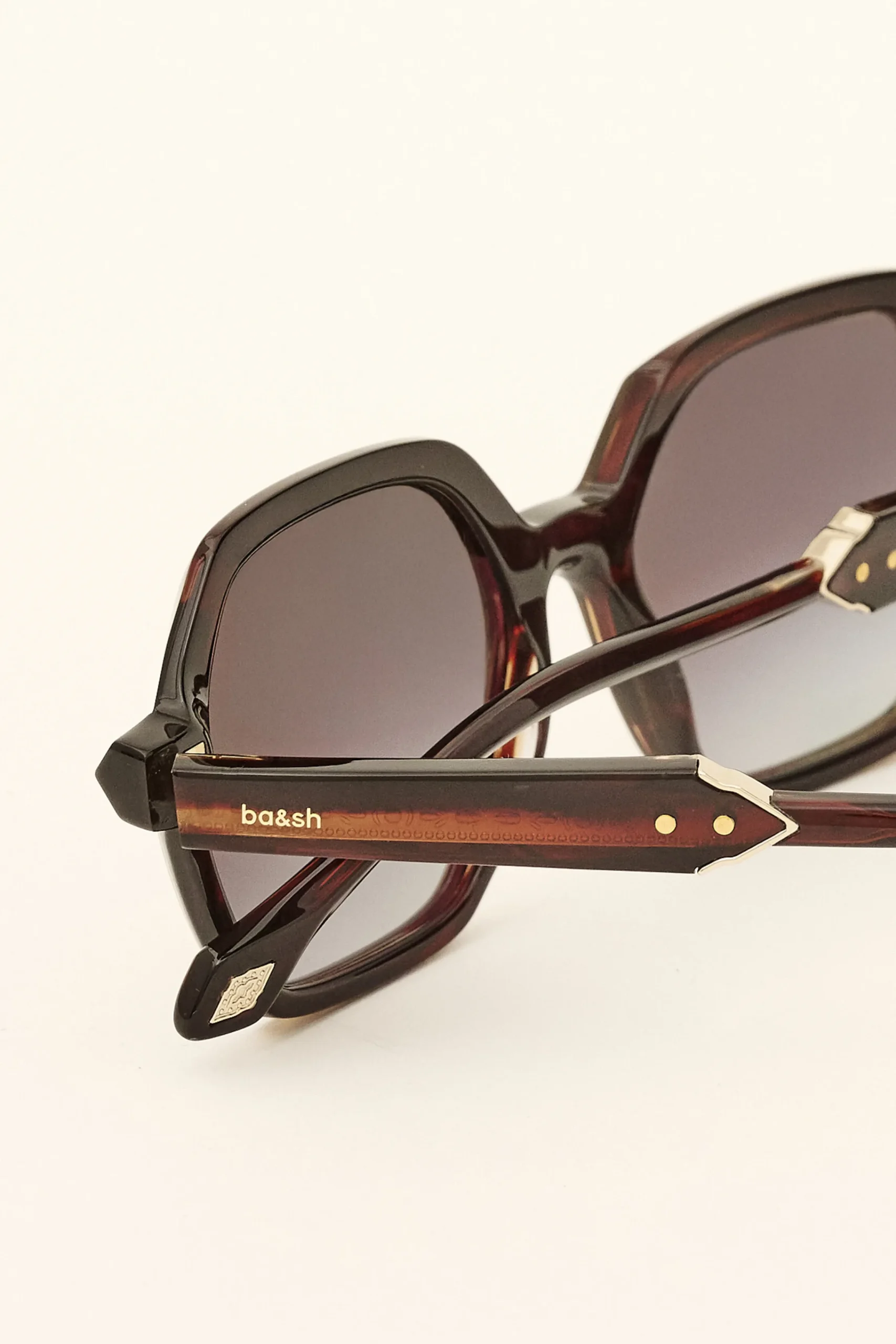 Ba&Sh LIZBET gafas de sol hexagonales ROJO