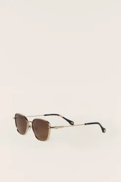 Ba&Sh LOIS gafas de sol rectangulares MARRON New