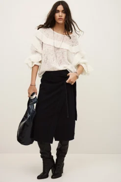Ba&Sh LUCAS suéter de encaje oversize ECRU Outlet