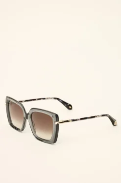 Ba&Sh LUCILE gafas de sol cuadradas AZUL New