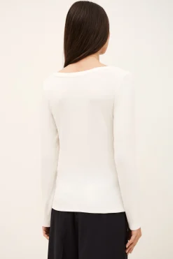 Ba&Sh LUISA T-SHIRT ECRU Clearance