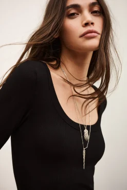 Ba&Sh LUISA T-SHIRT NEGRO