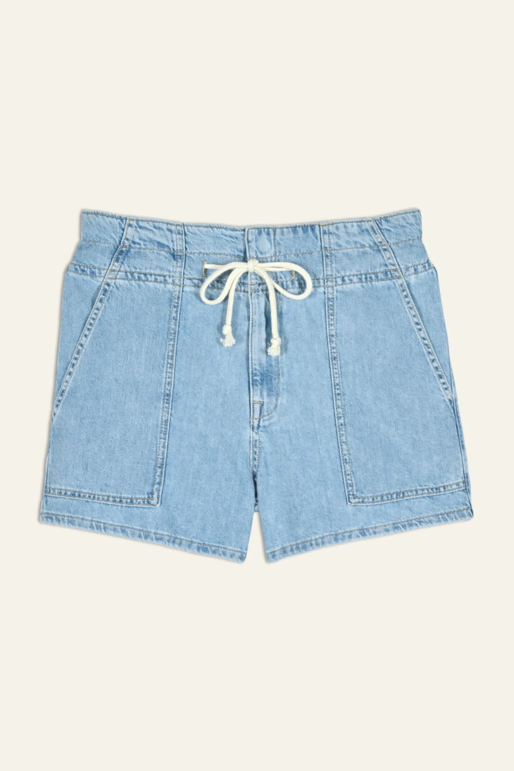 Ba&Sh MABO pantalones cortos de cintura alta AZUL New