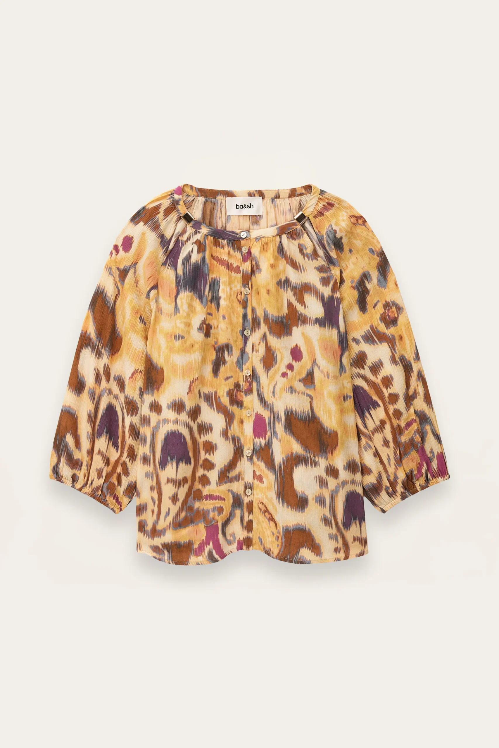 Ba&Sh MAELLE camisa estampada AMARILLO