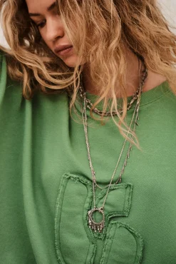 Ba&Sh MAIA SWEATSHIRT VERDE Discount