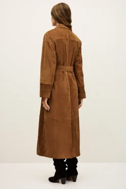 Ba&Sh MAINA trench-style coat MARRON Discount