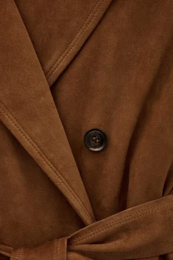 Ba&Sh MAINA trench-style coat MARRON Discount