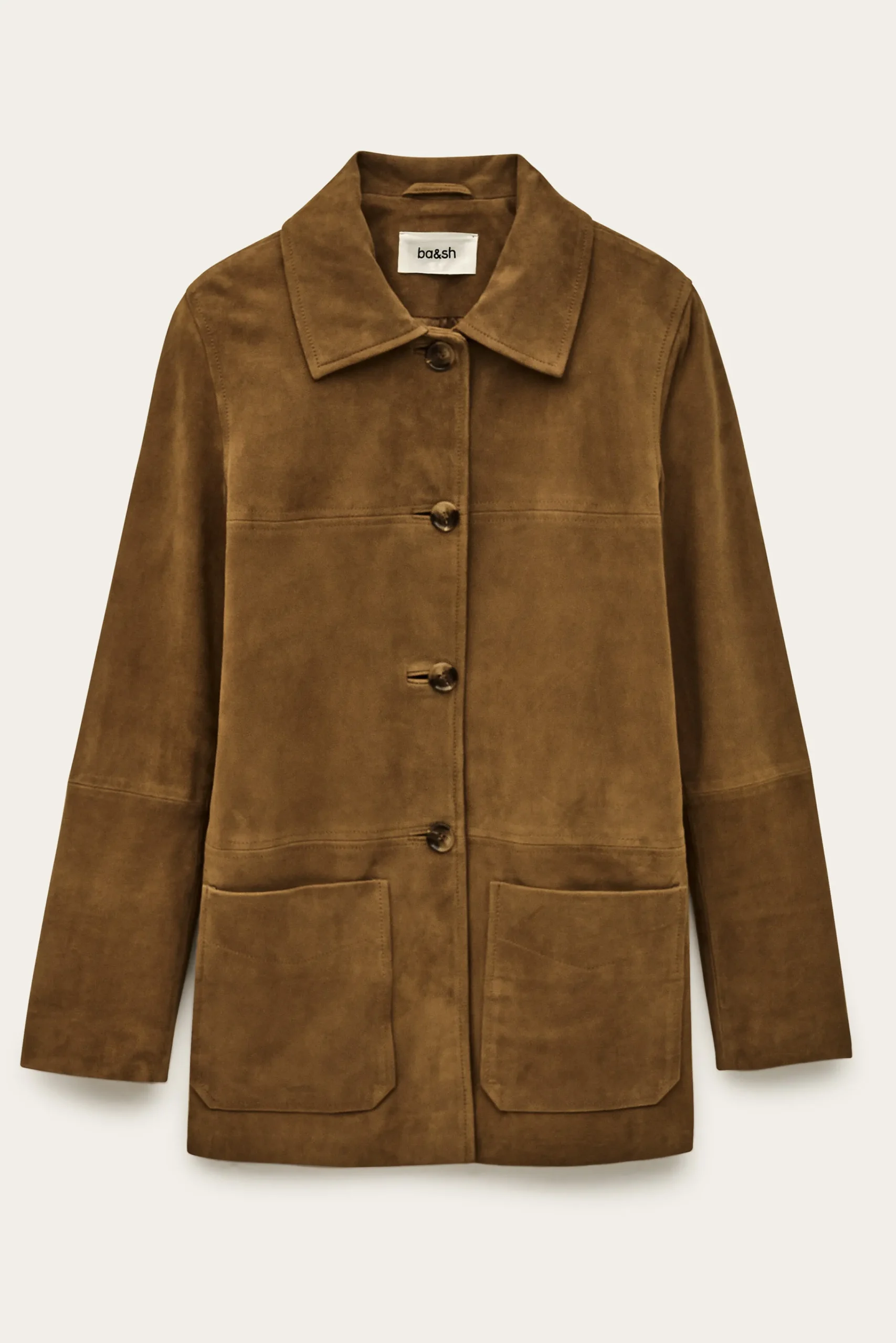 Ba&Sh MARIO chaqueta larga de terciopelo MARRON New