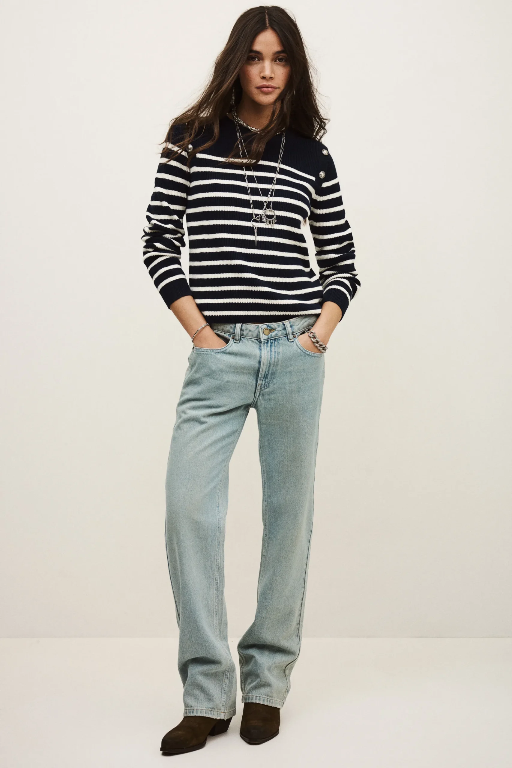 Ba&Sh MATIO JUMPER AZUL Discount