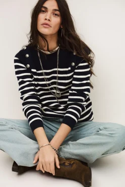 Ba&Sh MATIO JUMPER AZUL Discount