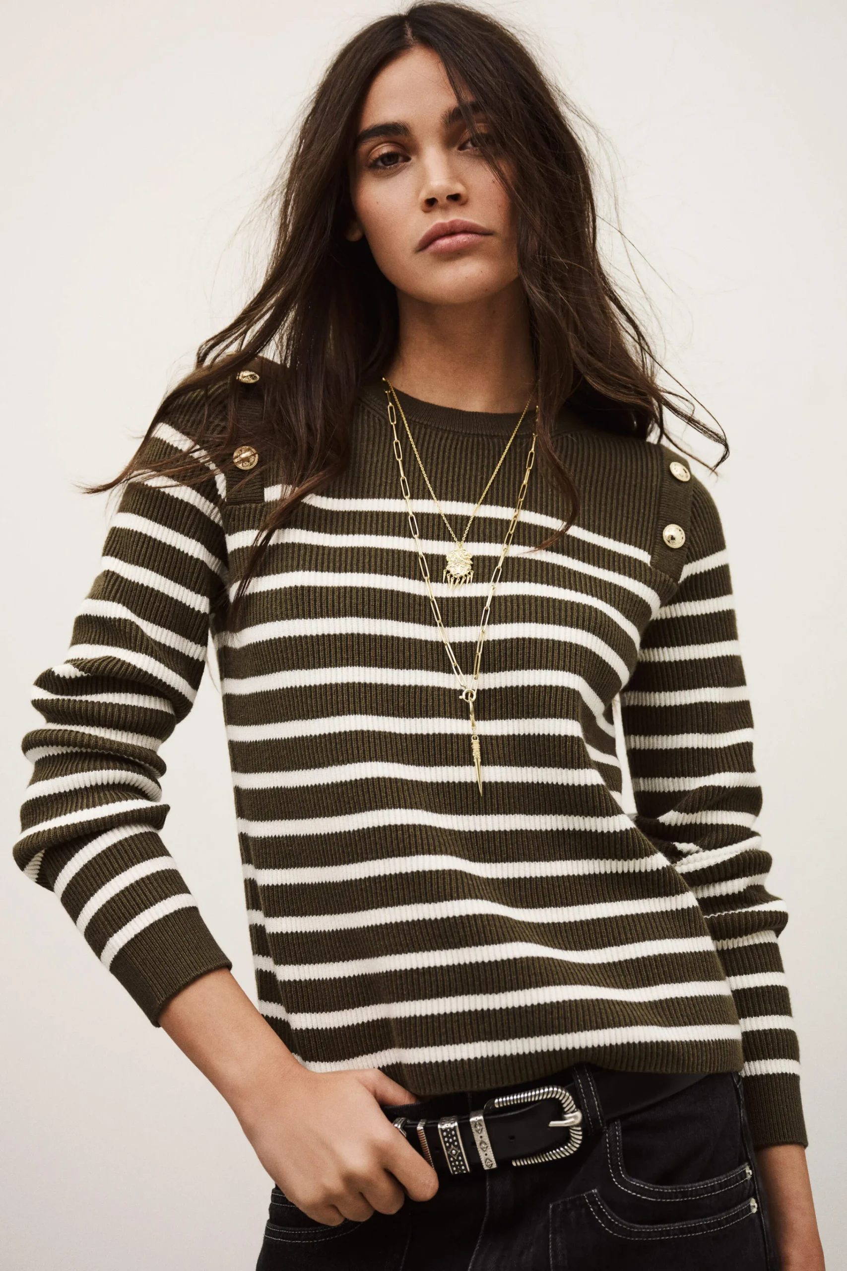 Ba&Sh MATIO JUMPER VERDE Discount