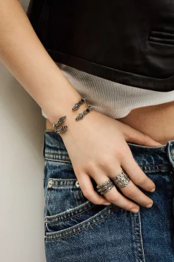 Ba&Sh MATTY pulsera tipo brazalete GRIS Sale