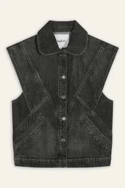 Ba&Sh MAX chaqueta vaquera oversize NEGRO Sale