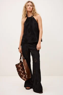 Ba&Sh MAXI top de tirantes NEGRO Hot