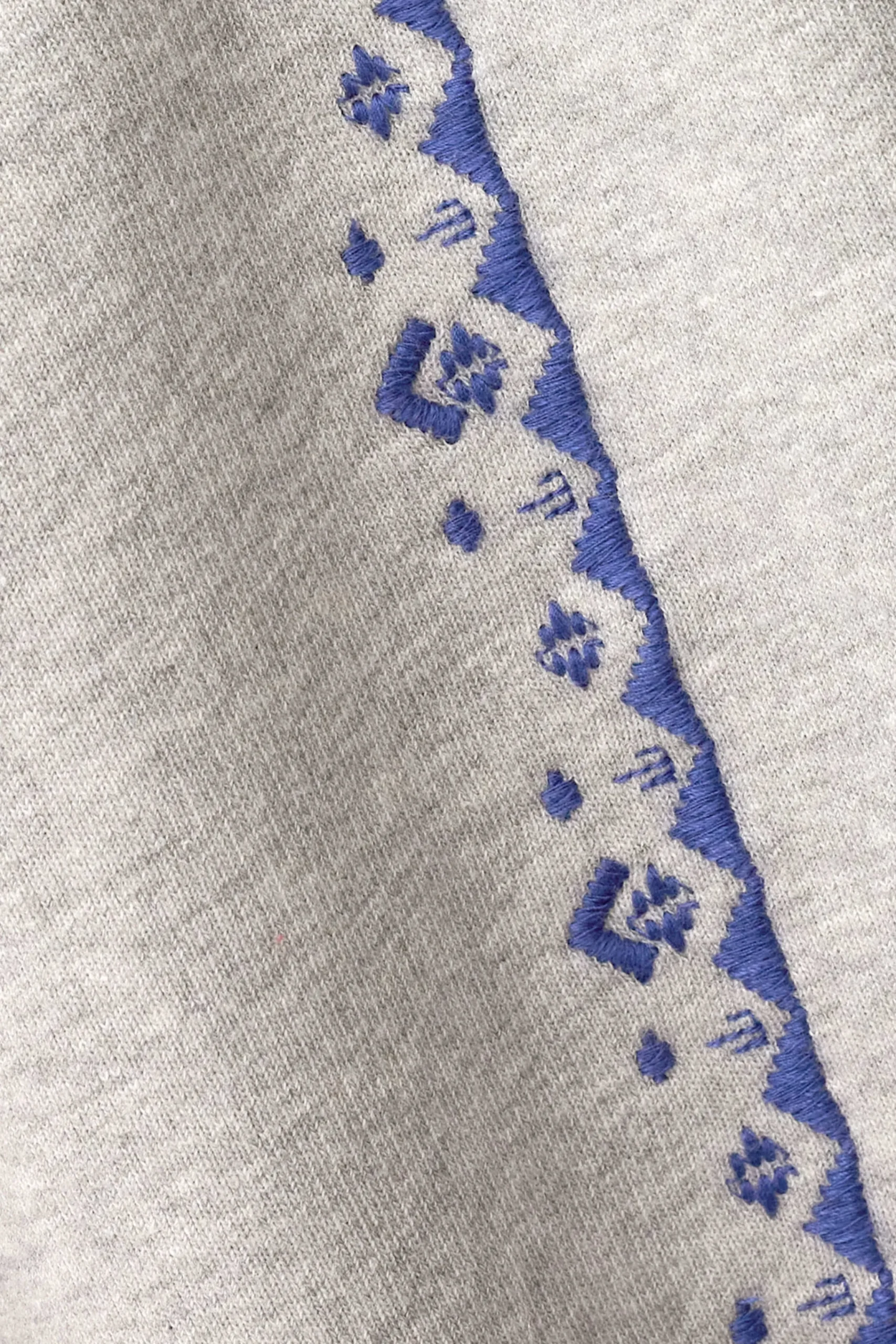 Ba&Sh MESTA sudadera bordada GRIS New