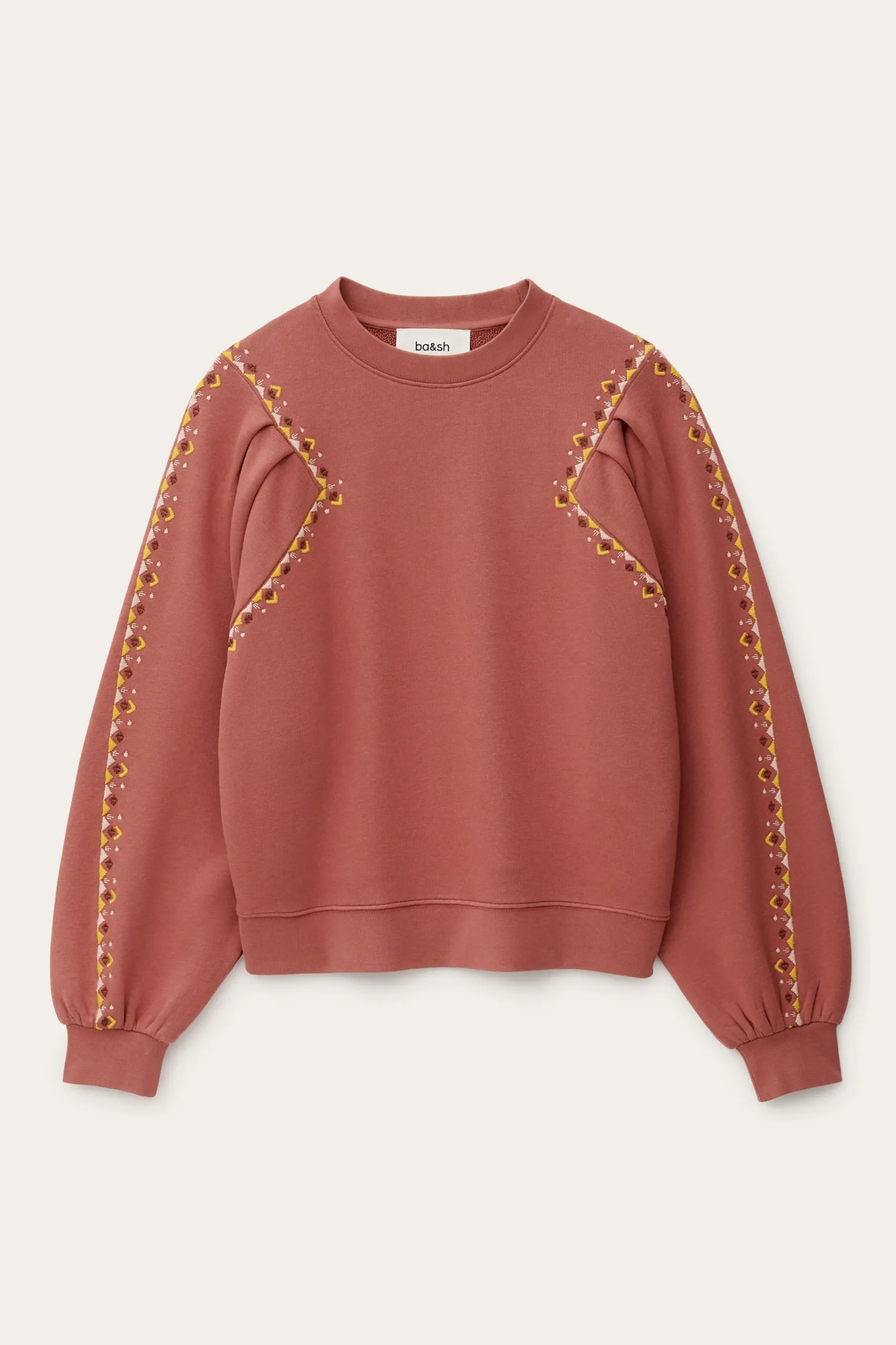 Ba&Sh MESTA sudadera bordada PINK Hot