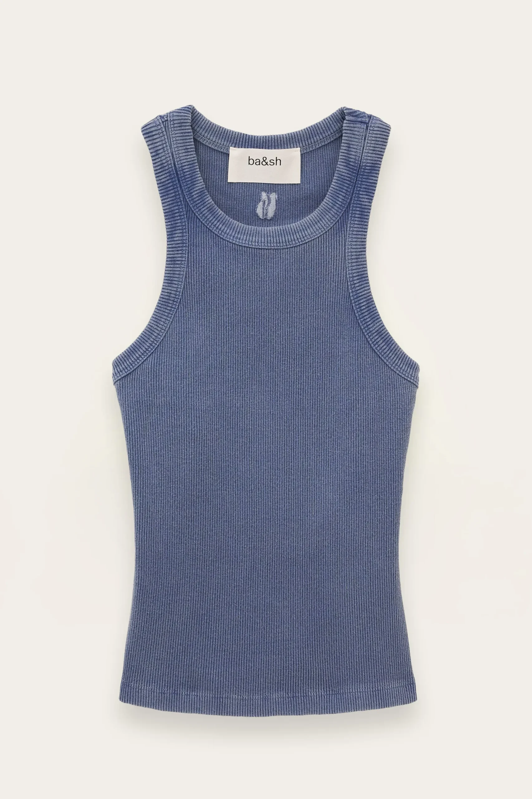 Ba&Sh MIA camiseta sin mangas de algodón AZUL