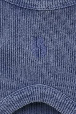 Ba&Sh MIA camiseta sin mangas de algodón AZUL