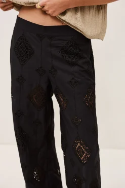 Ba&Sh MIKE pantalón ancho € 245 NEGRO Online