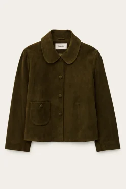 Ba&Sh MILAS chaqueta de corte recto VERDE Clearance