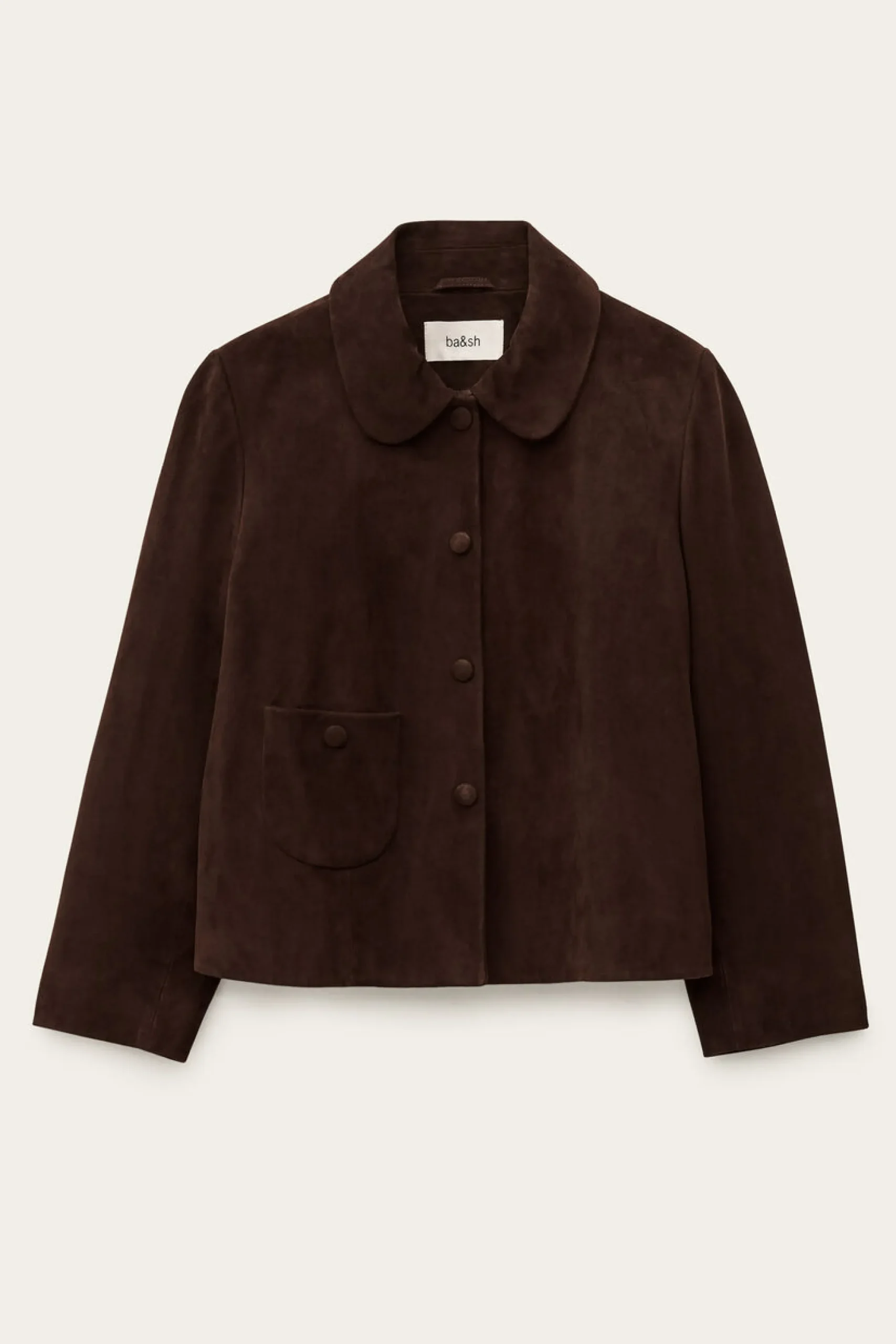 Ba&Sh MILAS chaqueta de corte recto MARRON Hot