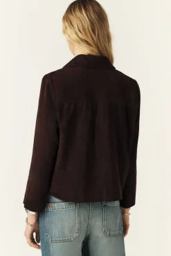 Ba&Sh MILAS chaqueta de corte recto MARRON Hot
