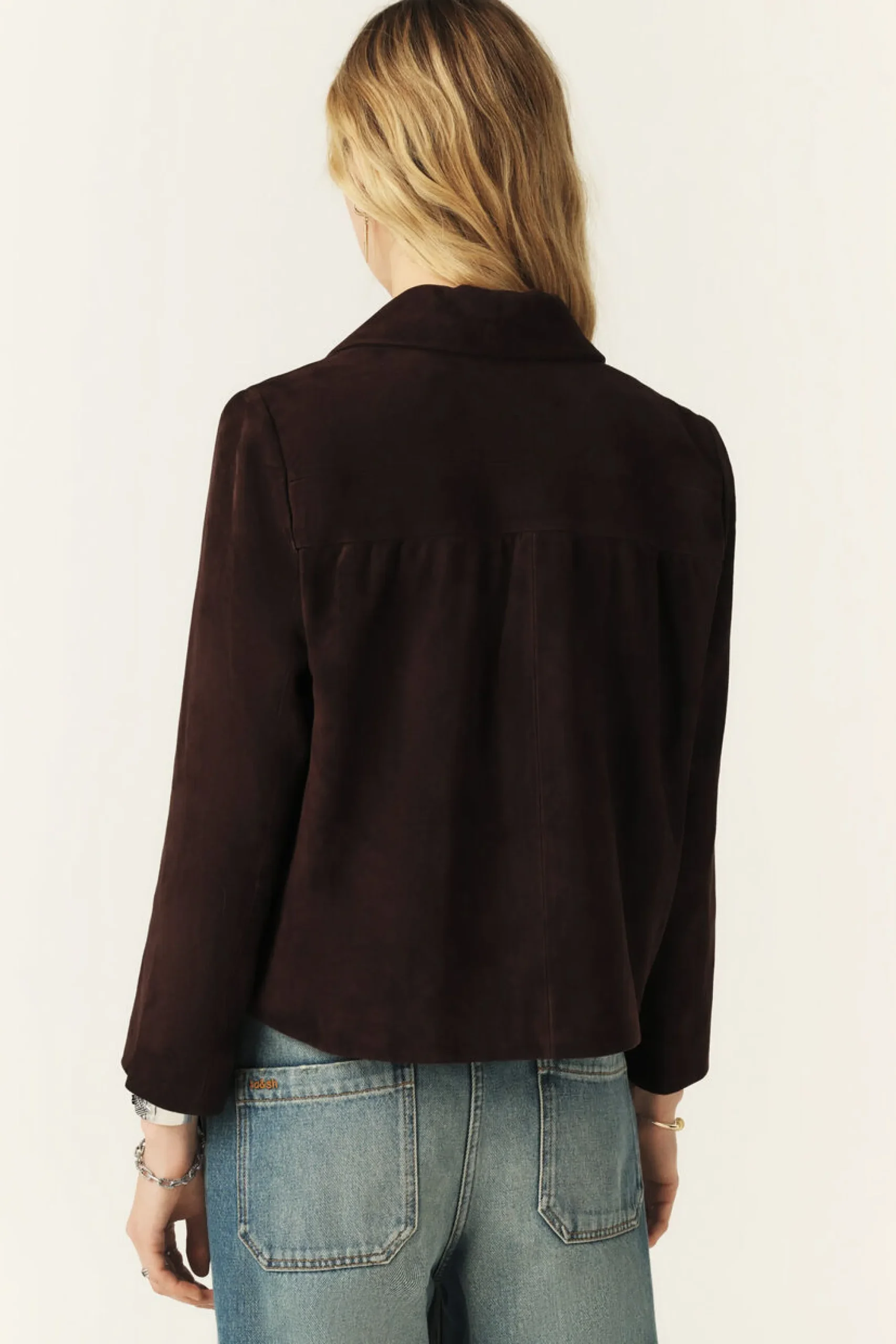 Ba&Sh MILAS chaqueta de corte recto MARRON Hot