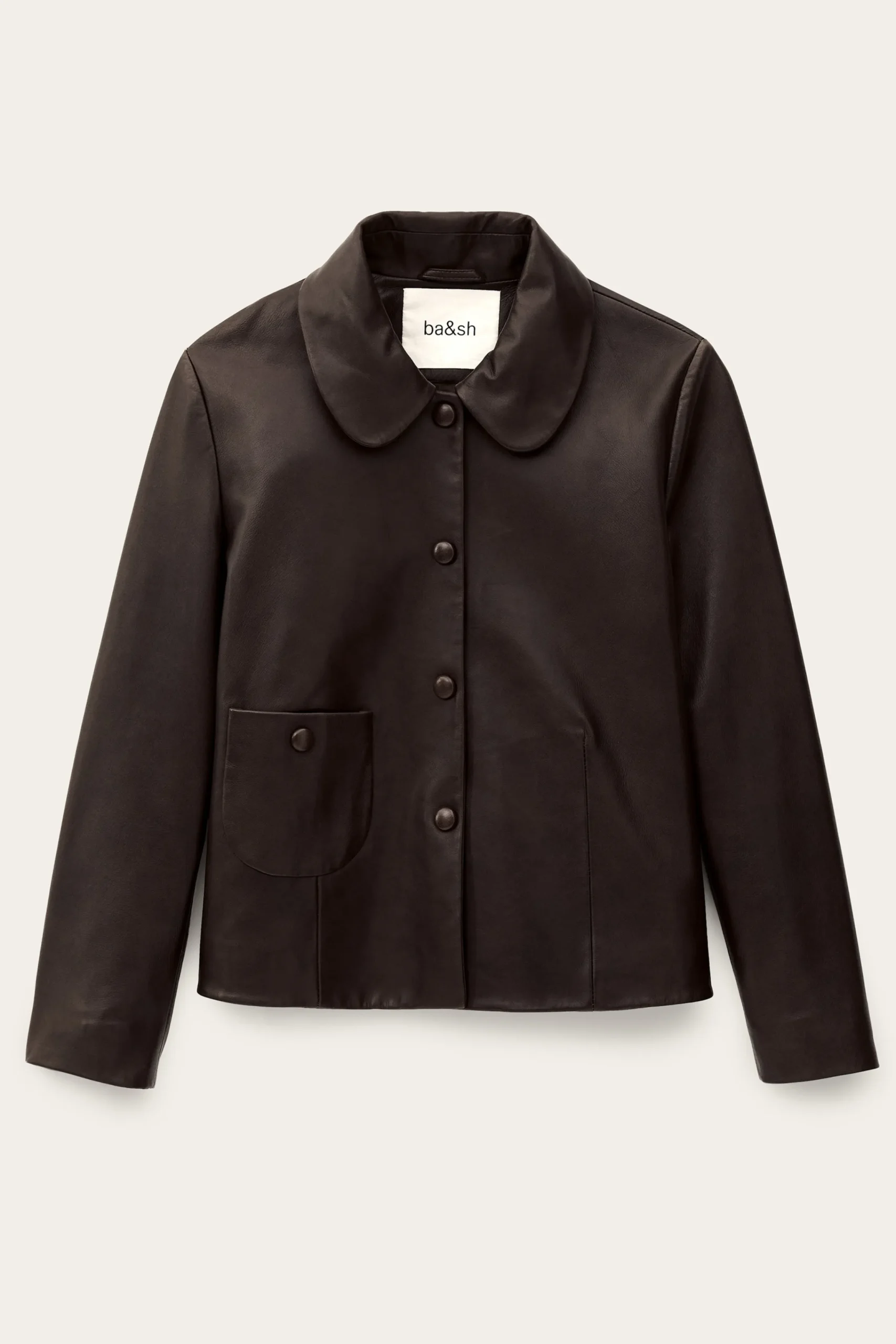 Ba&Sh MILOS chaqueta con cuello peter pan MARRON Online