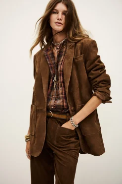 Ba&Sh MOSTY chaqueta tipo blazer MARRON