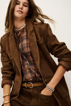 Ba&Sh MOSTY chaqueta tipo blazer MARRON