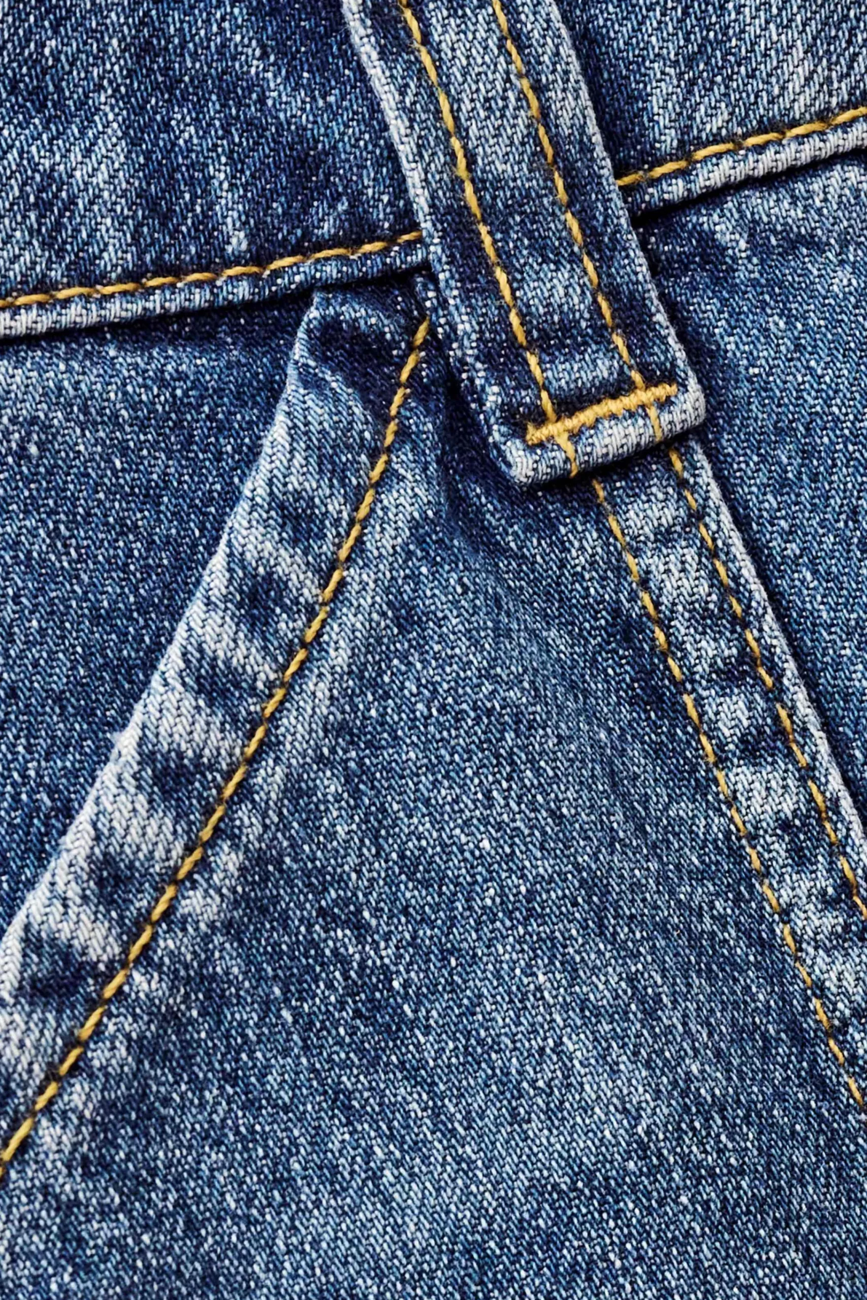 Ba&Sh MOYCE vaqueros cargo con textura AZUL New