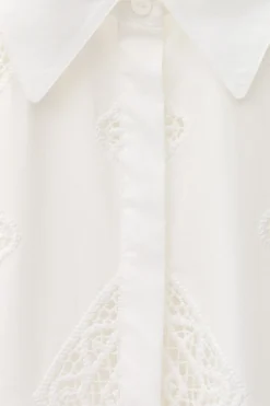 Ba&Sh MURIEL camisa de mangas /4 ECRU Clearance