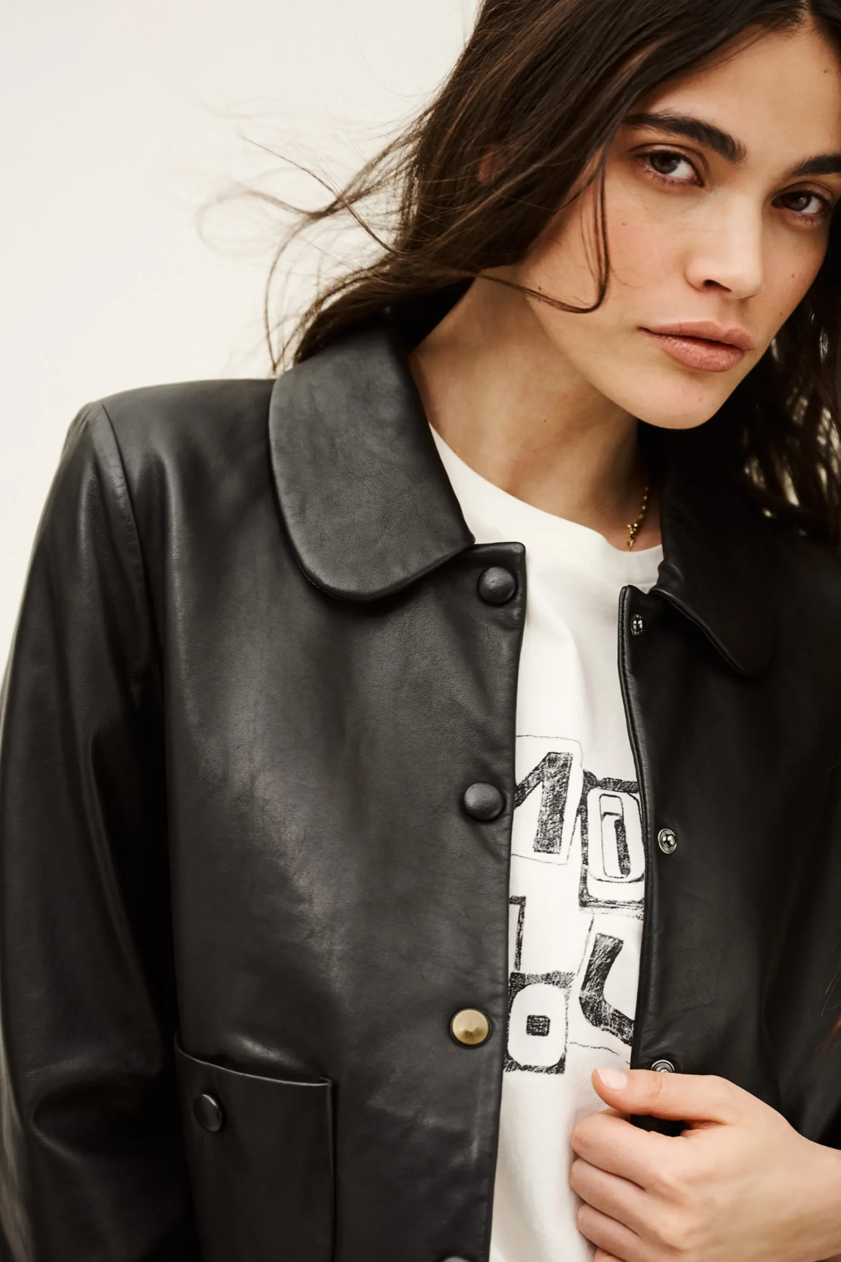 Ba&Sh MYLOS chaqueta manga / NEGRO Discount