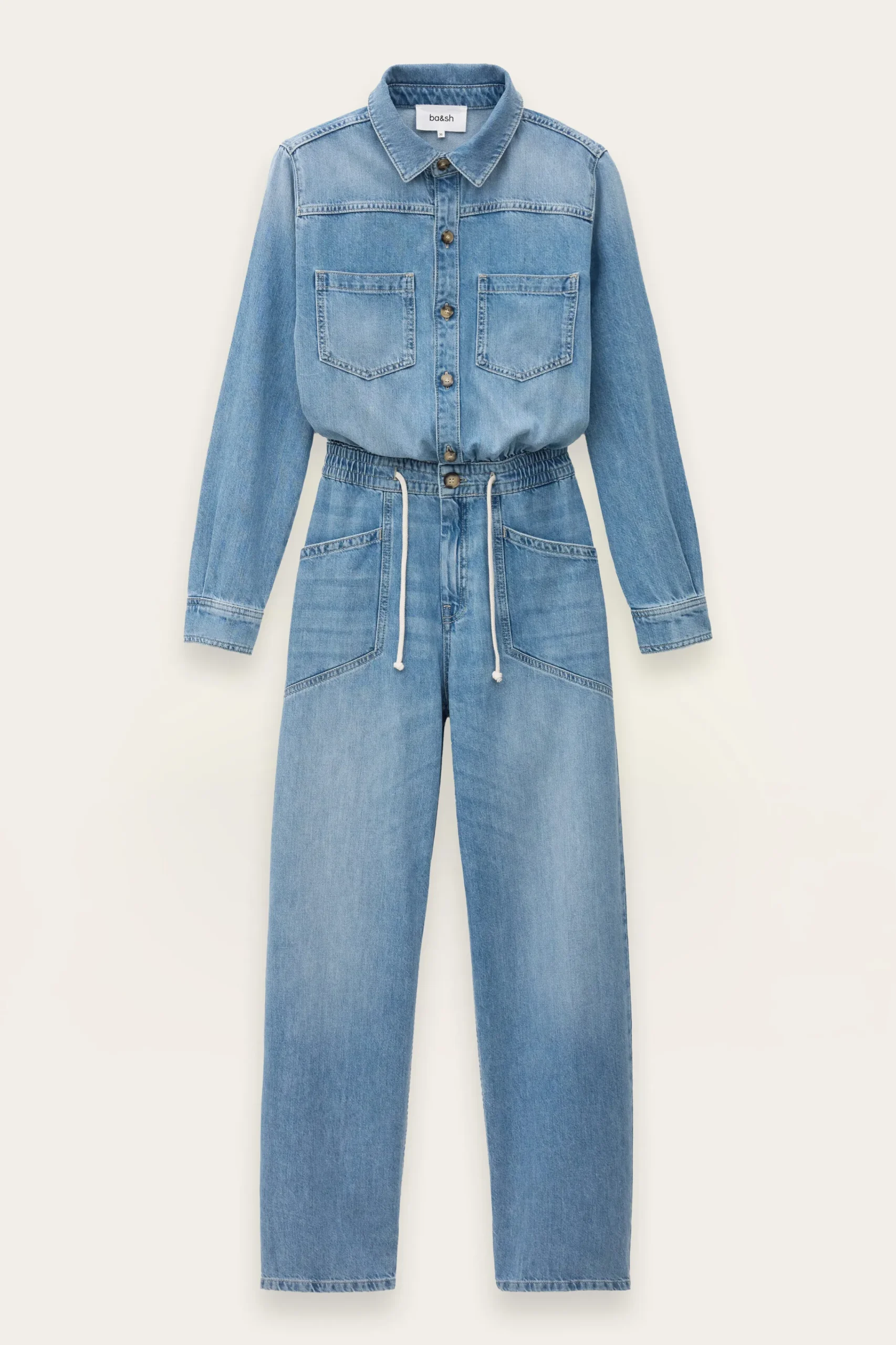 Ba&Sh MYRELLA mono vaquero cargo AZUL Best
