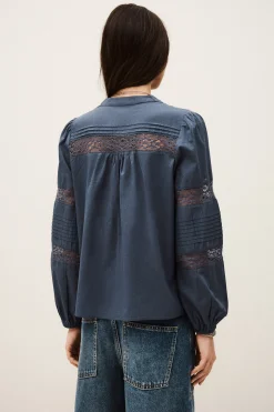 Ba&Sh NAMI BLOUSE AZUL Online