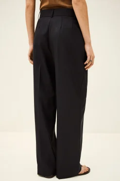Ba&Sh NANI pantalón ancho de lana € 225 € 157,50 AZUL Clearance
