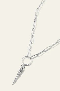 Ba&Sh NAOKI collar de plata GRIS Hot