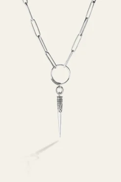 Ba&Sh NAOKI collar de plata GRIS Hot