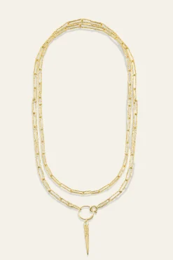 Ba&Sh NAORIA collar de plata ORO Clearance