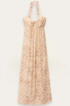 Ba&Sh NATZ vestido largo espalda ECRU Hot
