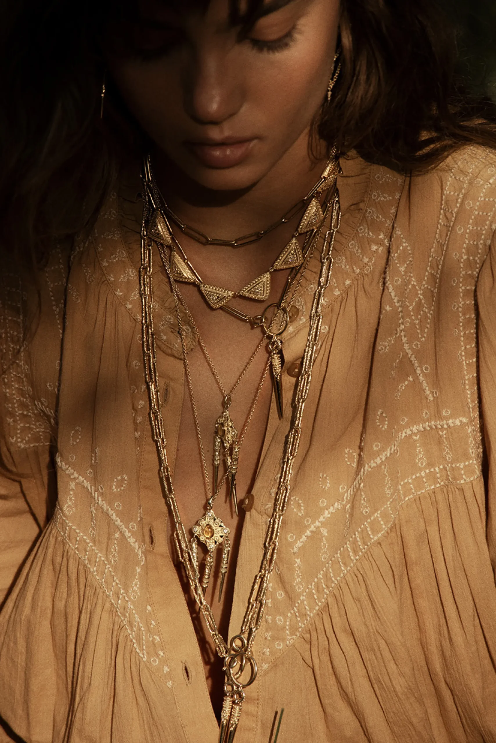 Ba&Sh NOOR collar de estilo étnico ORO Clearance
