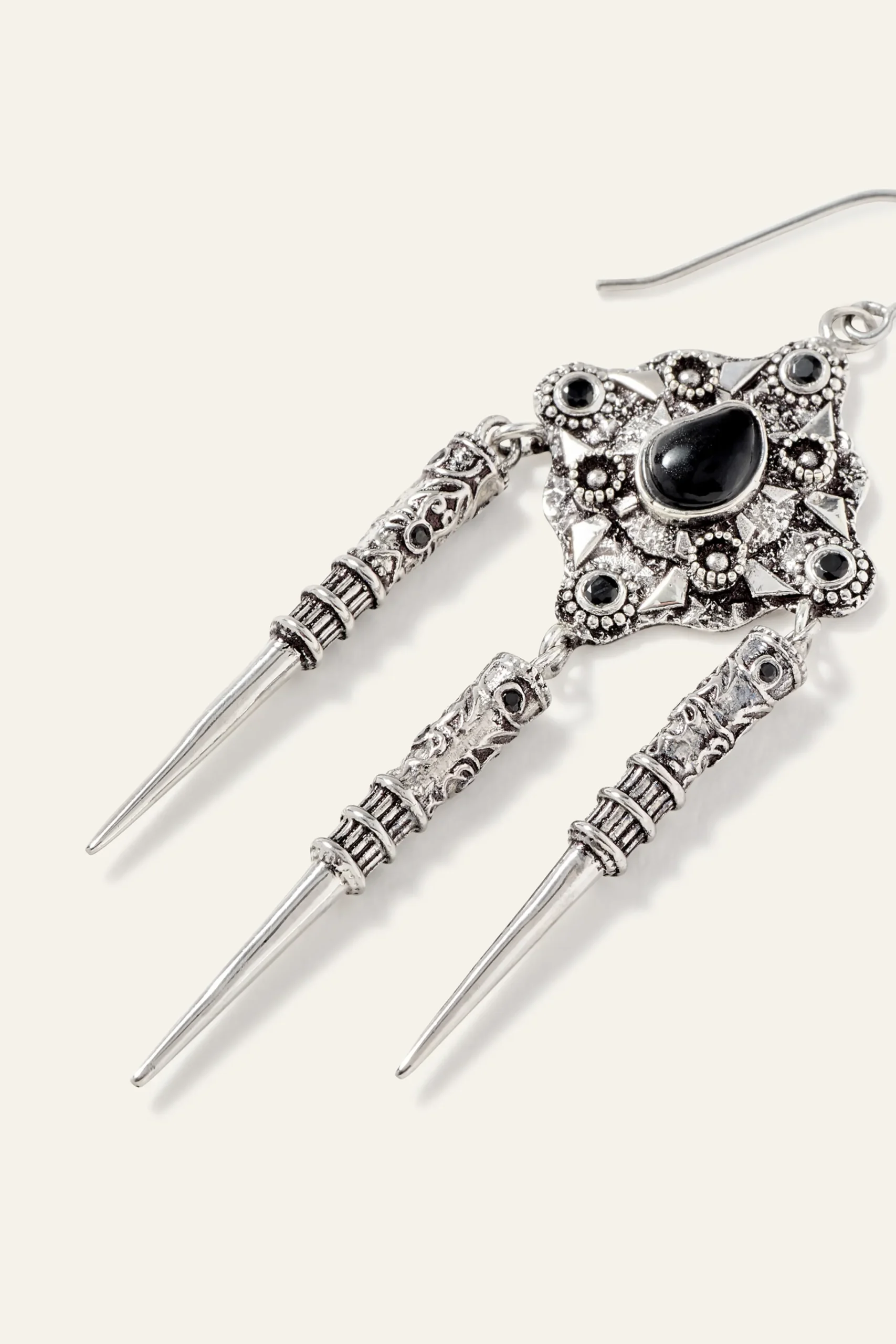 Ba&Sh NORA pendientes colgantes GRIS Outlet