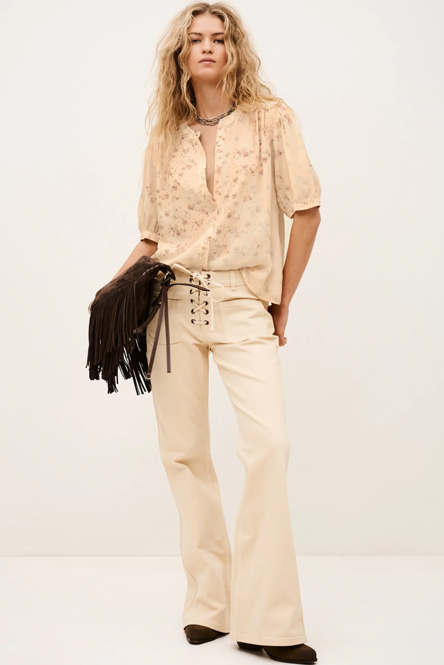 Ba&Sh NOVELLA SHIRT ECRU Outlet
