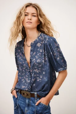 Ba&Sh NOVELLA SHIRT AZUL Outlet