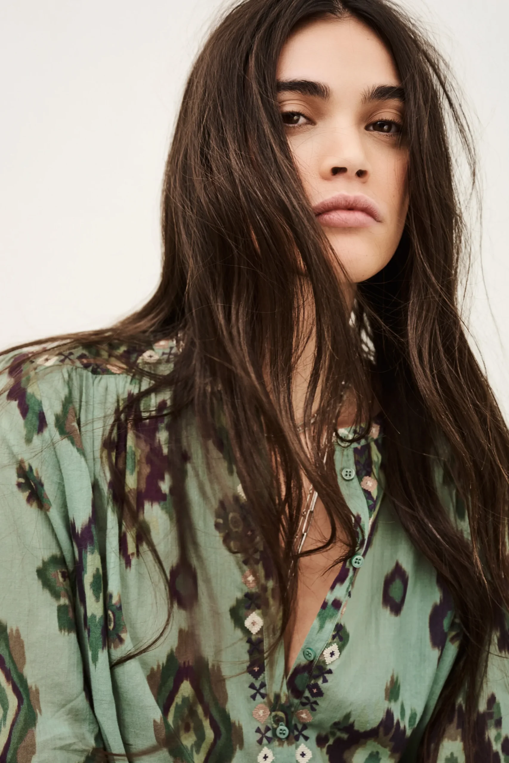 Ba&Sh ODELIE camisa estampada VERDE Sale