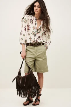 Ba&Sh ODELIE camisa estampada ECRU Online