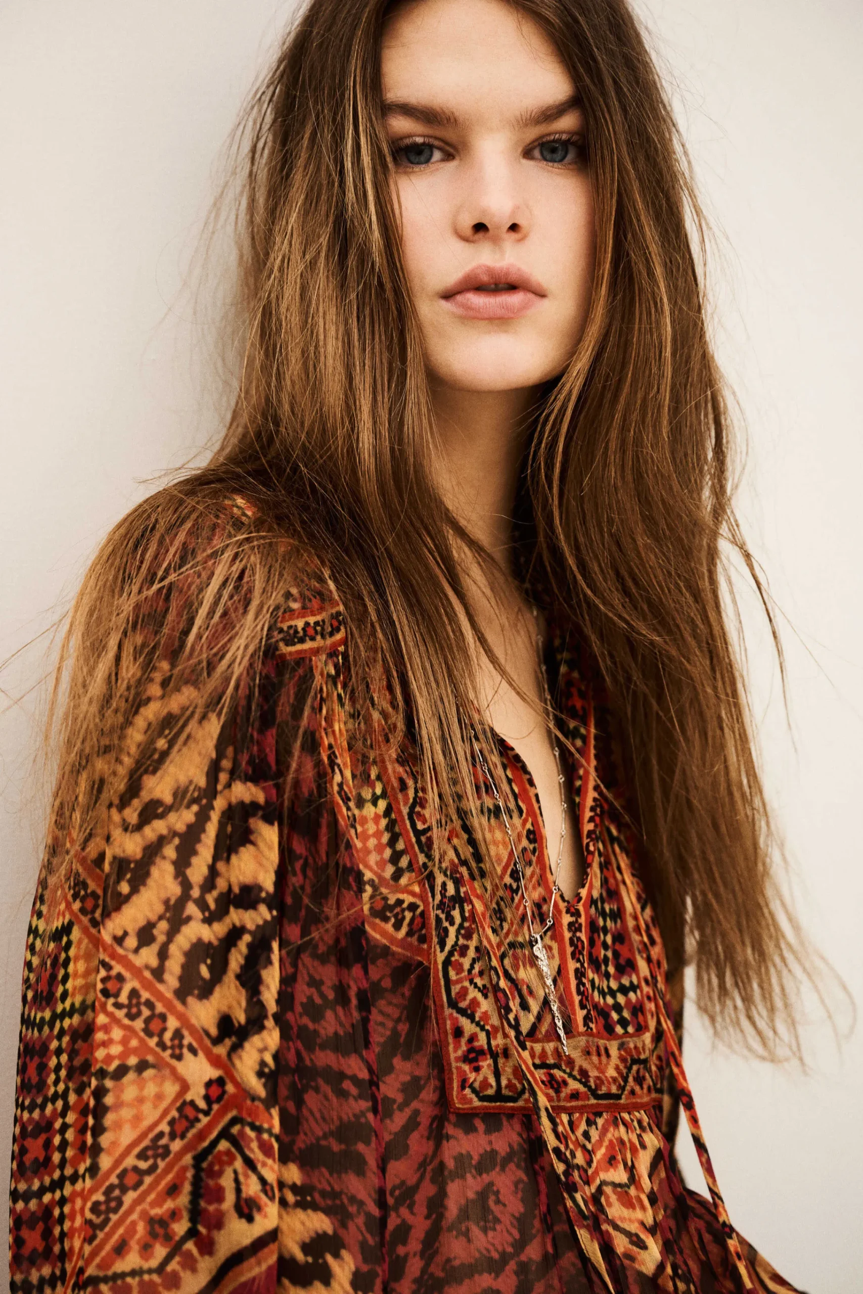Ba&Sh ODETTA blusa estampada con mangas ROJO Best