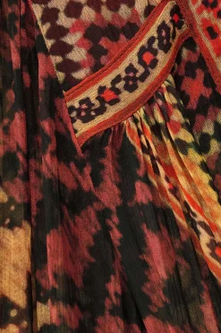 Ba&Sh ODETTA blusa estampada con mangas ROJO Best